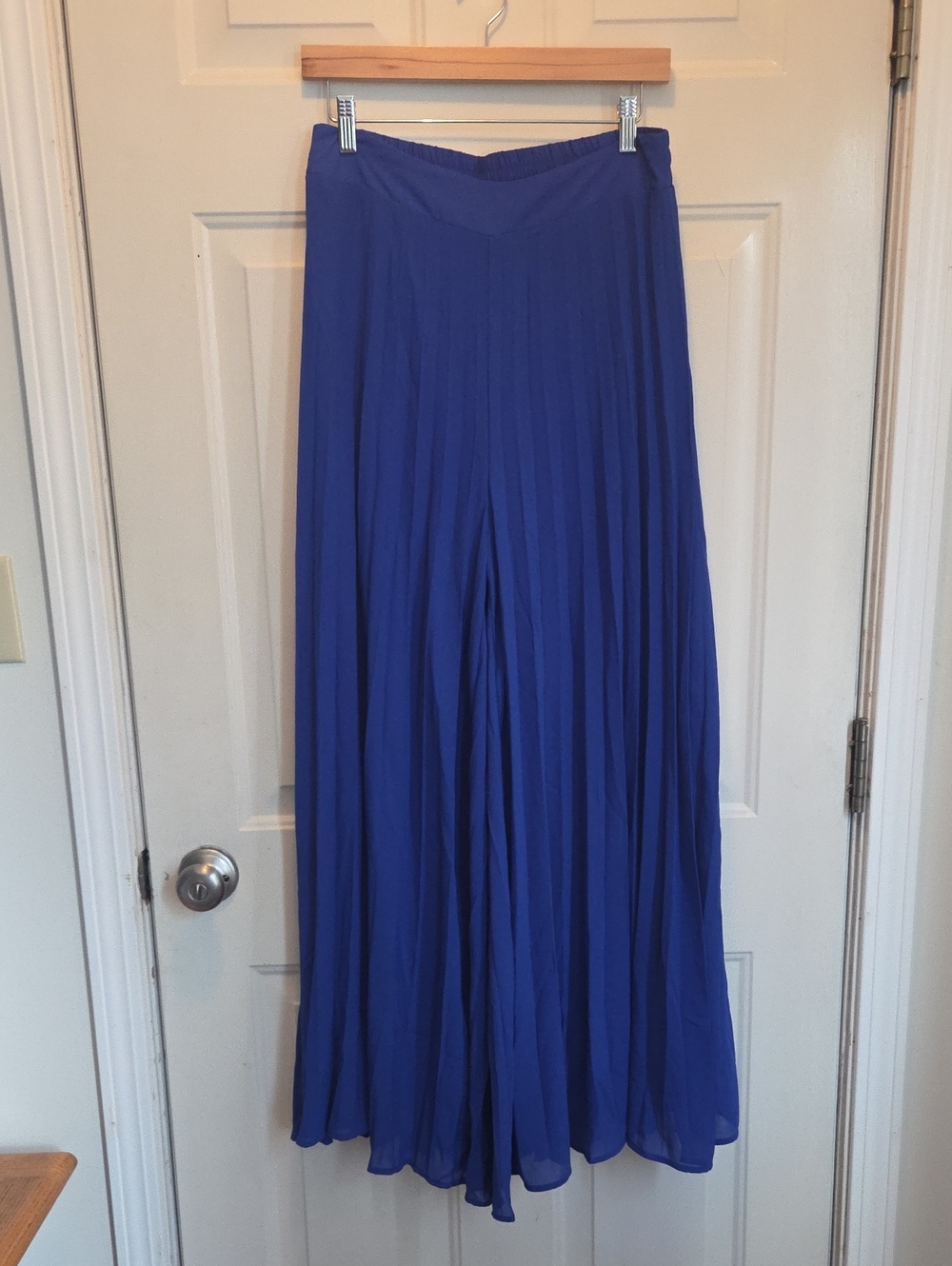 Royal Blue Pleated Maxi Pants